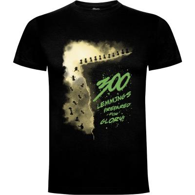 Camiseta 300 Lemmings - Camisetas Videojuegos