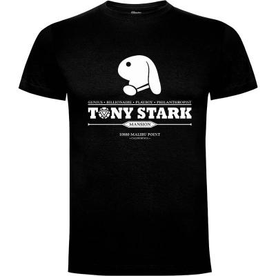Camiseta Tony Stark Mansion (por Olipop) - Camisetas Comics