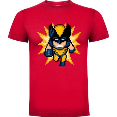 Camiseta Pixel Wolverine (por Demonigote) - Camisetas Comics