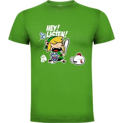 Camiseta Hey! Listen! (Contorno) - Camisetas Videojuegos