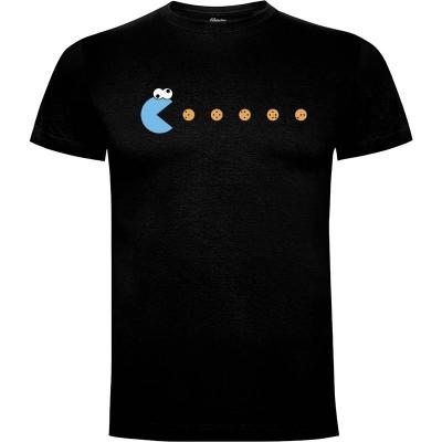 Camiseta Pac Man - Monstruo de las Galletas - Camisetas Videojuegos