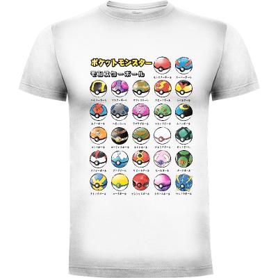 Camiseta Types of PokeBalls - Camisetas DrMonekers