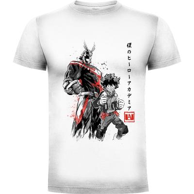 Camiseta Hero Academia sumi-e - Camisetas DrMonekers