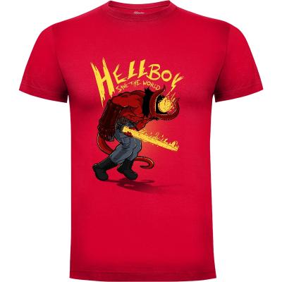 Camiseta Hellboy Save the World - Camisetas MarianoSan83