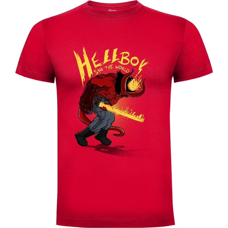 Camiseta Hellboy Save the World