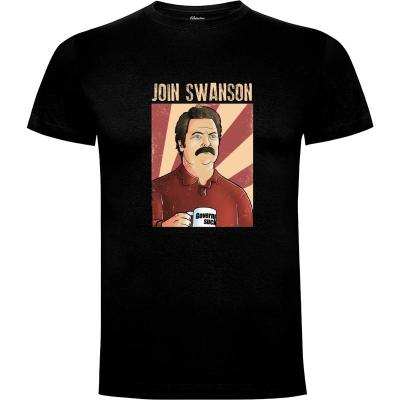 Camiseta Join Swanson in color - Camisetas Graciosas