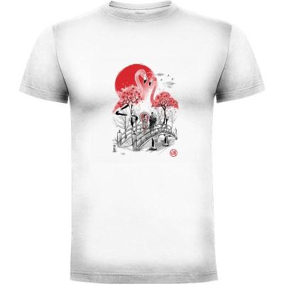 Camiseta Flamingo Garden - Camisetas DrMonekers