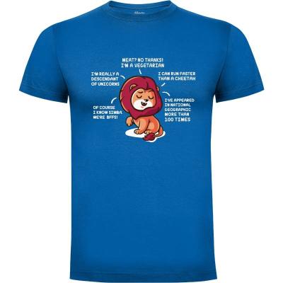 Camiseta Lying Lion - Camisetas Cute
