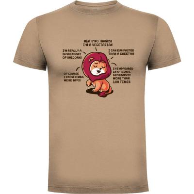 Camiseta Lying Lion v2 - Camisetas Cute