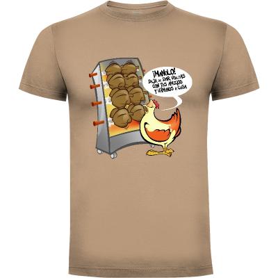 Camiseta Pollo Asado - Camisetas Divertidas