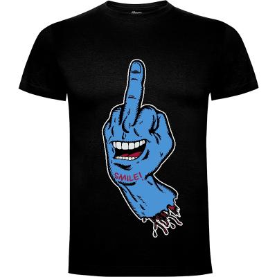 Camiseta Smiling Hand (Blue) - Camisetas Getsousa