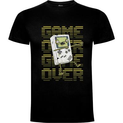Camiseta game boy zombie game over - Camisetas graciosas
