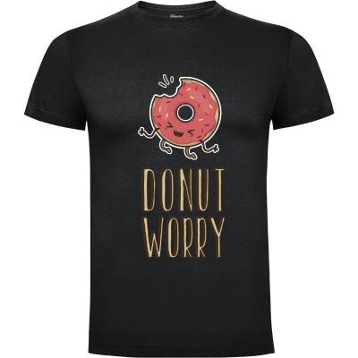 Camiseta donut worry - Camisetas Divertidas