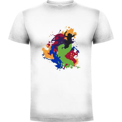 Camiseta Colorful Attack - Camisetas Frikis
