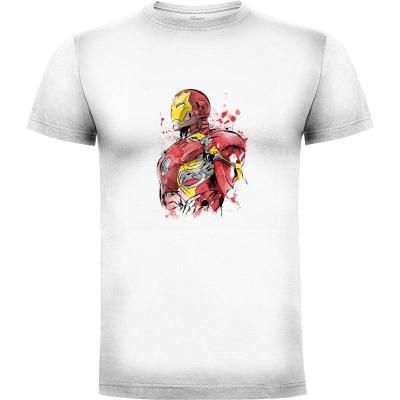 Camiseta Iron Watercolor - Camisetas Frikis