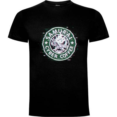 Camiseta Samurai Coffee - Camisetas Retro