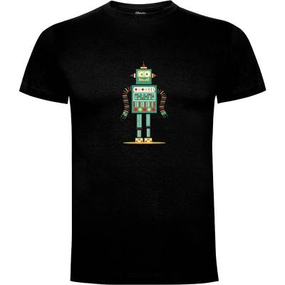 Camiseta Retro Robot Gift Idea For Toys Lovers - Camisetas Musicoilustre