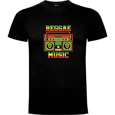 Camiseta Reggae Jamaica Boombox Rasta Vintage T-shirt - Camisetas Musicoilustre