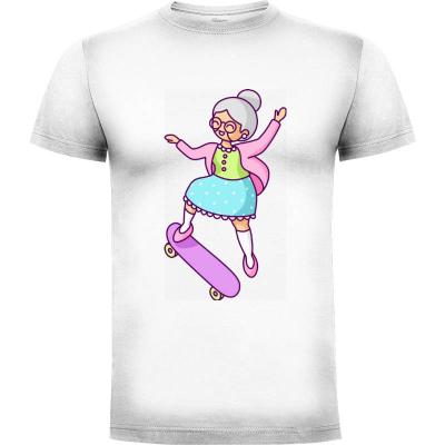 Camiseta Skater Grandma - Camisetas Sombras Blancas