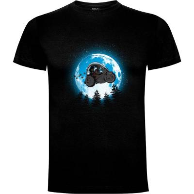 Camiseta Moon biker - Camisetas Trheewood - Cromanart