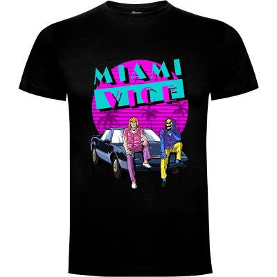 Camiseta Miami skull - Camisetas Albertocubatas