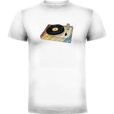 Camiseta Retro Vinyl Turntable Gift Idea - Camisetas Musicoilustre