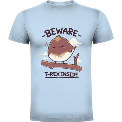 Camiseta T-rex Inside - Camisetas Geekydog