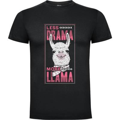 Camiseta Less Drama More Llama - Camisetas EduEly