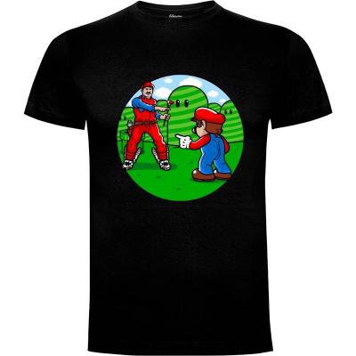 Camiseta Two Marios - No block version - Camisetas Frikis