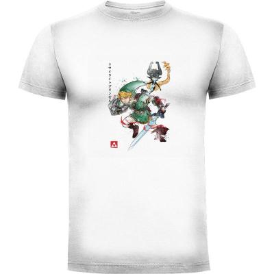 Camiseta Twilight Wolf Watercolor - Camisetas DrMonekers