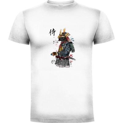 Camiseta Samurai Watercolor - Camisetas Originales