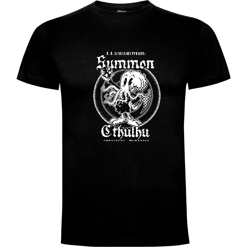 Camiseta Lovecraft presenta: Invocando a Cthulhu el Primigenio