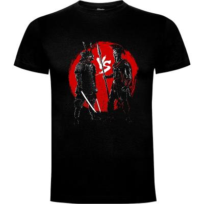 Camiseta Gladiator vs Samurai - Camisetas Otaku