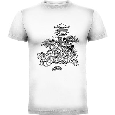 Camiseta Minimalist temple turtle - Camisetas Originales