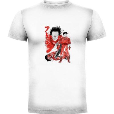 Camiseta Kaneda and Tetsuo sumi-e - Camisetas DrMonekers