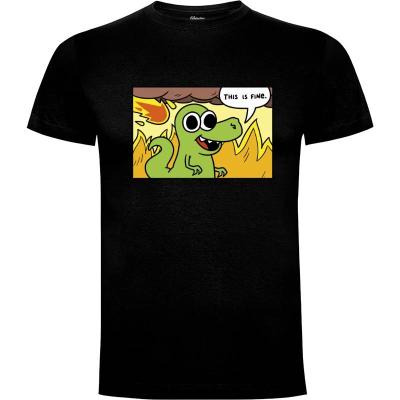 Camiseta Dinoptimista - Camisetas The Teenosaur