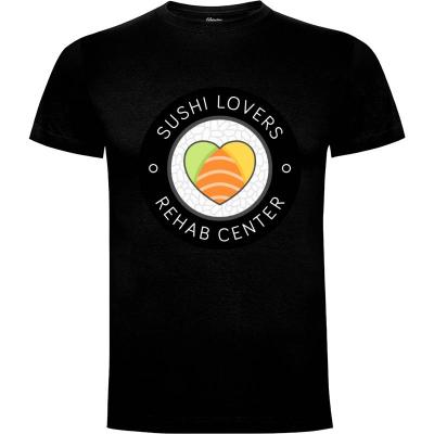 Camiseta Sushi Lovers Rehab Center - Camisetas Sombras Blancas