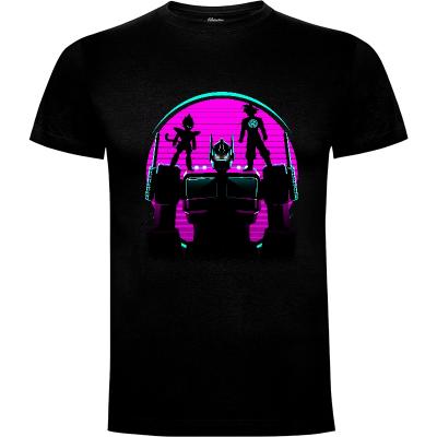Camiseta Retro robot and Warriors - Camisetas goku