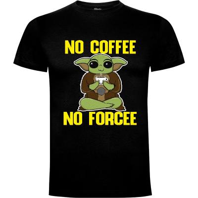 Camiseta Baby Yoda Coffee - Camisetas Musicoilustre