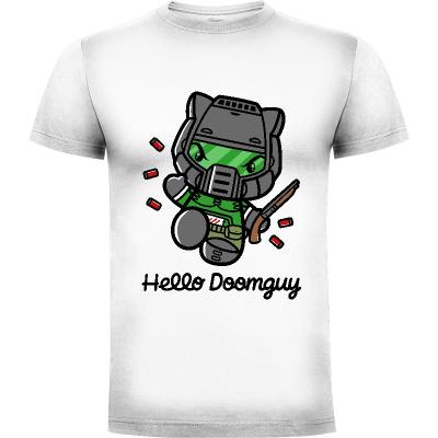 Camiseta Hello Doomguy - Camisetas Kawaii