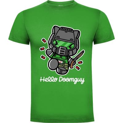 Camiseta Hello Doomguy v2 - Camisetas Kawaii