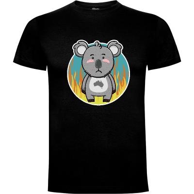 Camiseta Save Koalas Australian Fire - Camisetas Musicoilustre