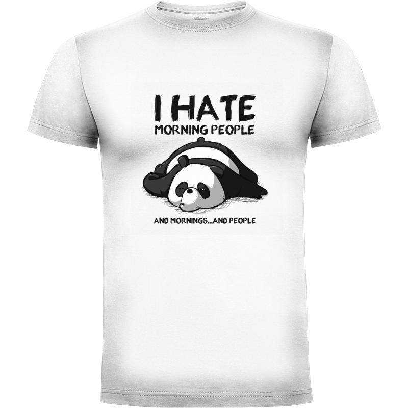 Camiseta I hate moring people