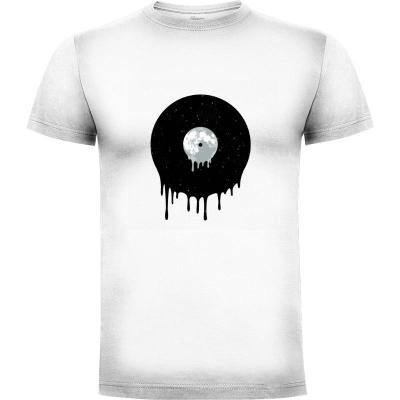 Camiseta Vinyl moon - Camisetas Graciosas