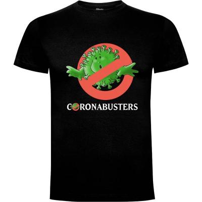 Camiseta Coronabusters - Camisetas Trheewood - Cromanart