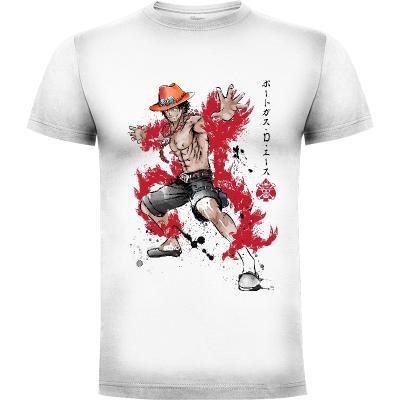Camiseta Fire Fist Ace - Camisetas Anime - Manga
