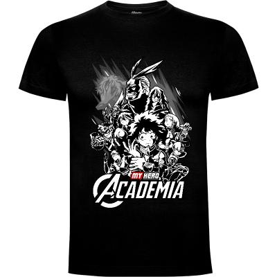 Camiseta My hero Academia (blanco y negro)