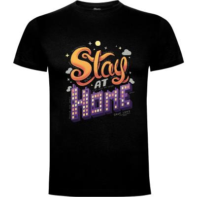 Camiseta Stay at Home - Camisetas Geekydog