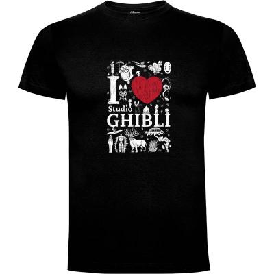 Camiseta I love Ghibli - Camisetas totoro