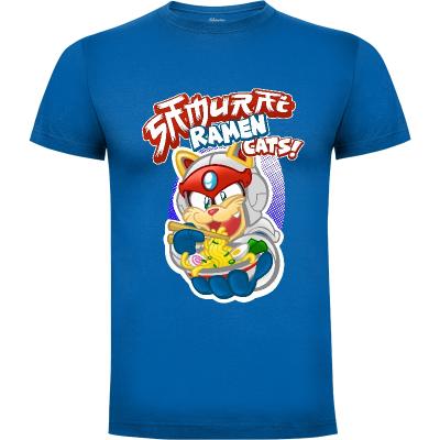 Camiseta Samurai Ramen Cats - Camisetas Awesome Wear